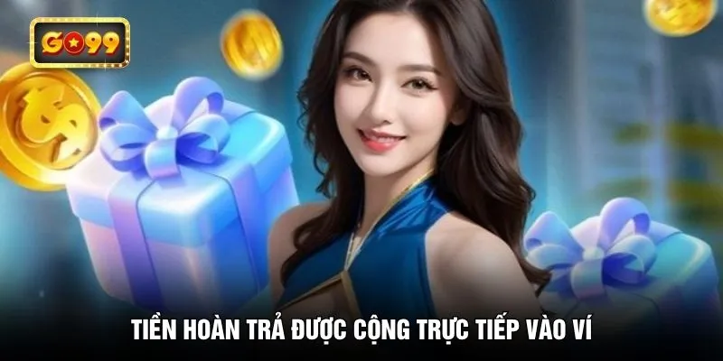 Tiền hoàn trả được cộng trực tiếp vào ví